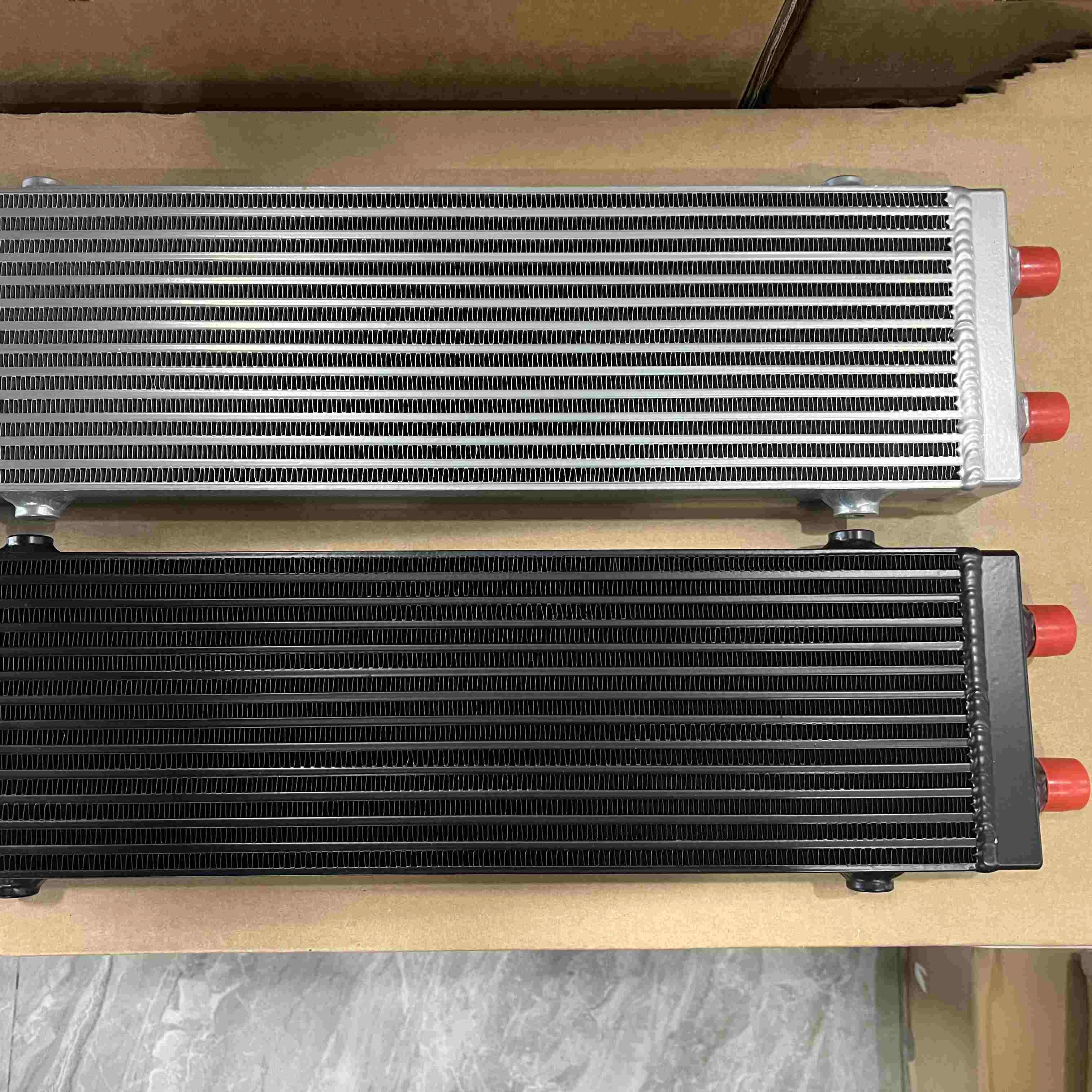 Aluminum HOT SALE Universal Dual Pass Bar & Plate Oil Cooler 18.5"x5.5"x1.58" Core
Aluminum HOT SALE Universal Dual Pass Bar & Plate Oil Cooler 18.5"x5.5"x1.58" Core