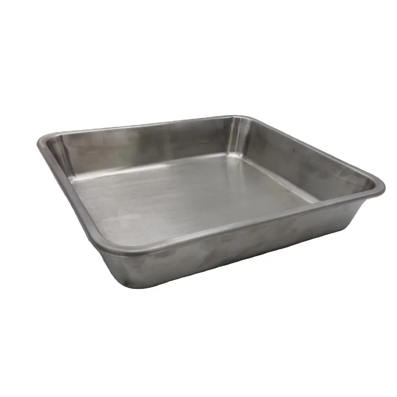 High quality deep stainless steel baking pan oven 6 cm deep for breads, cakes, sausages, etc.
High quality deep stainless steel baking pan oven 6 cm deep for breads, cakes, sausages, etc.