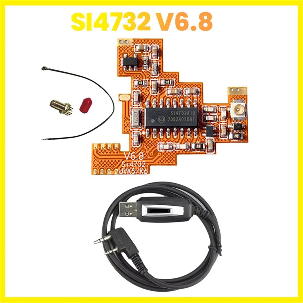 Модернизированный модуль SI4732 V6.8 FPC + кабель для записи частоты для Quansheng UVK5
Модернизированный модуль SI4732 V6.8 FPC + кабель для записи частоты для Quansheng UVK5