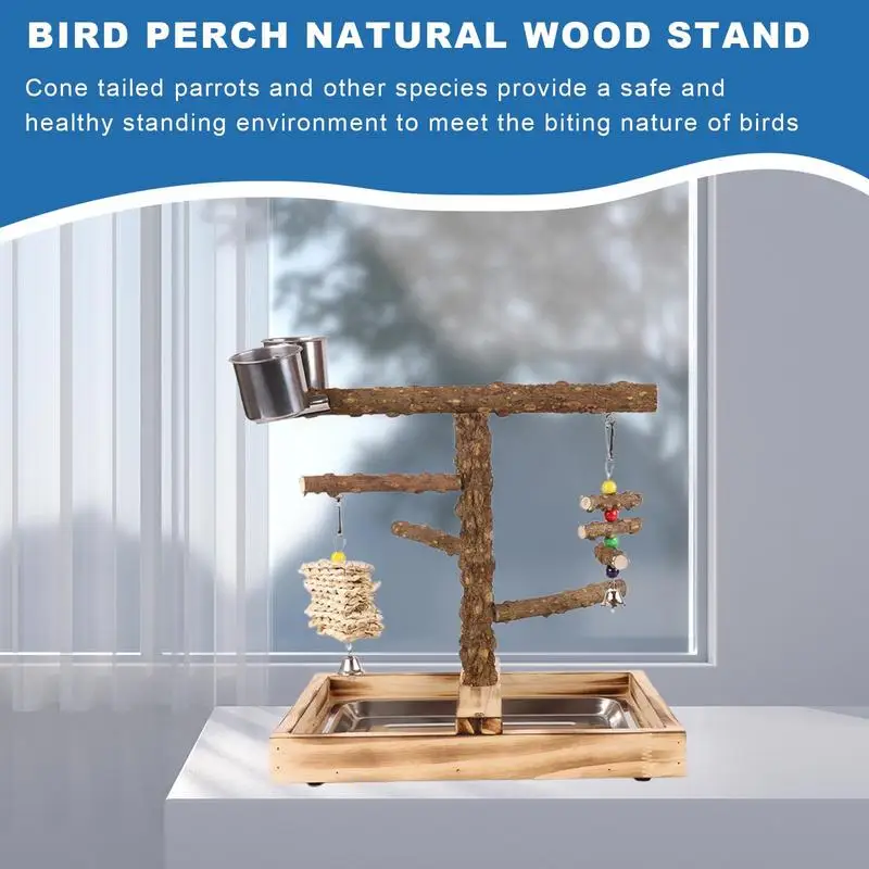 Parrot Stand Cockatiel Playground With Feeder Cups Chew-Resistant Parakeet Gym Playstand Toys For Feeding Training Outside
Parrot Stand Cockatiel Playground With Feeder Cups Chew-Resistant Parakeet Gym Playstand Toys For Feeding Training Outside