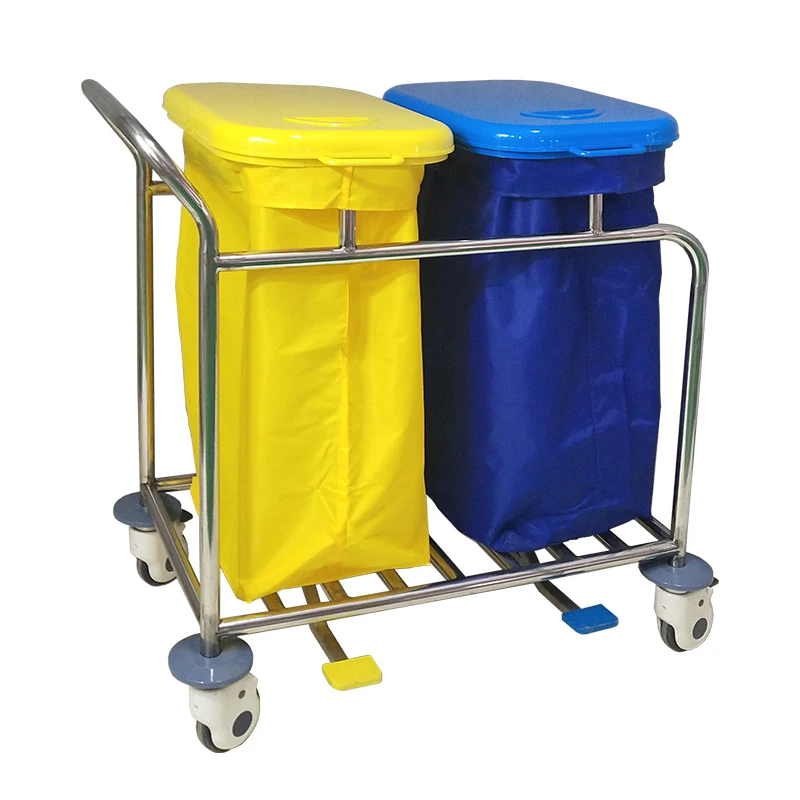 New Design Medical Hospital Furniture Dressing Dirty Solid Linen Laundry Trolley Portable Waste Trolley
New Design Medical Hospital Furniture Dressing Dirty Solid Linen Laundry Trolley Portable Waste Trolley
