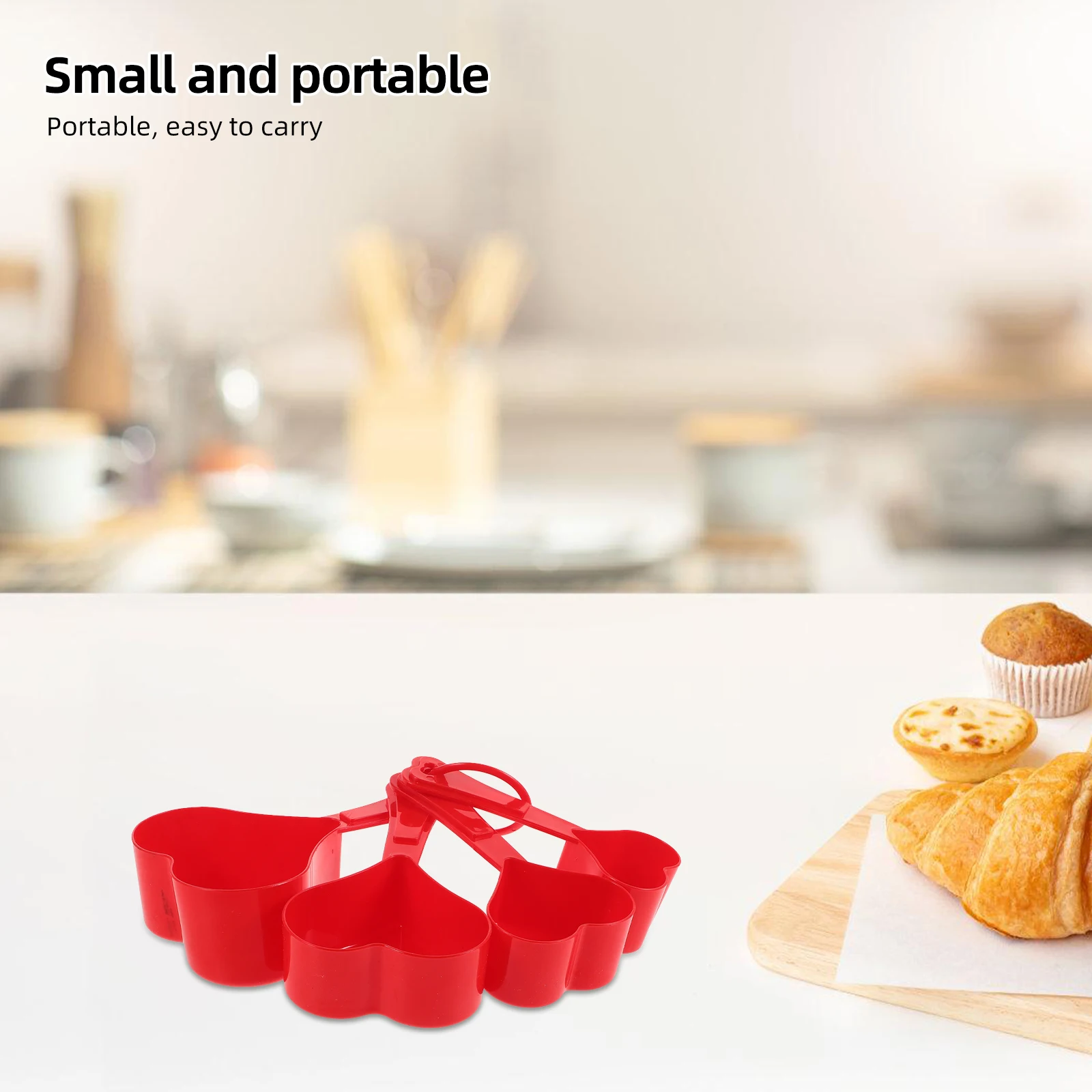 4 Piece Measuring Spoon Set Heart Shaped Red Plastic Spoons Dry Liquid Ingredients Kitchen Baking Tools Easy Clean Nesting
4 Piece Measuring Spoon Set Heart Shaped Red Plastic Spoons Dry Liquid Ingredients Kitchen Baking Tools Easy Clean Nesting