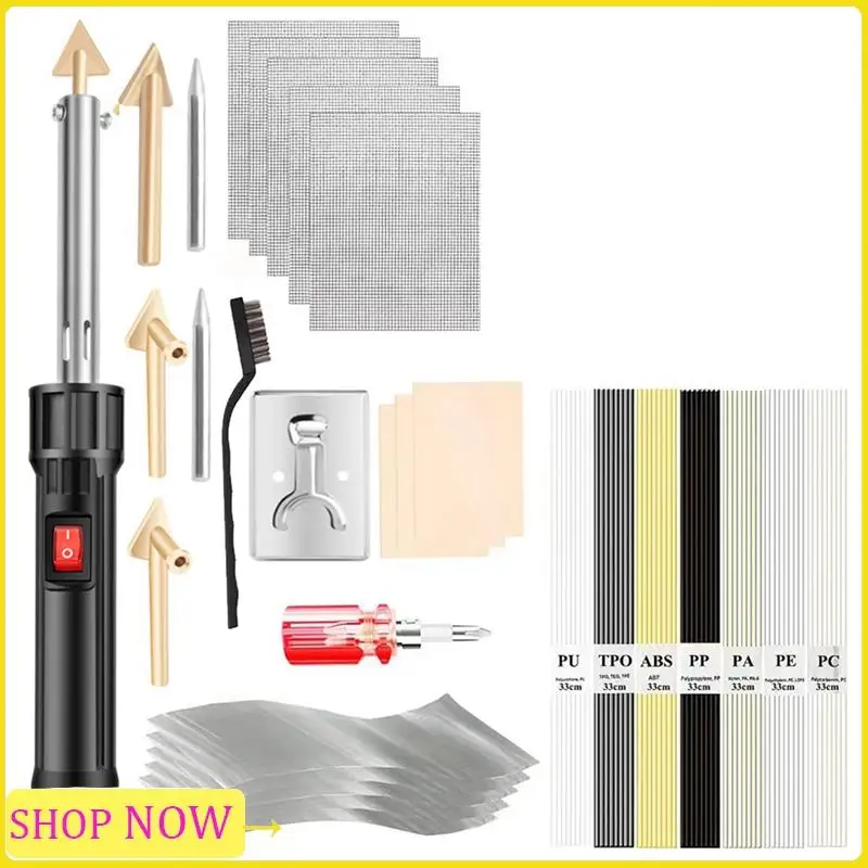 150W Plastic Welder Soldering Iron Gun Car Bumper Repair Kit Fit For Kayak/Toys Repair US Plug
150W Plastic Welder Soldering Iron Gun Car Bumper Repair Kit Fit For Kayak/Toys Repair US Plug