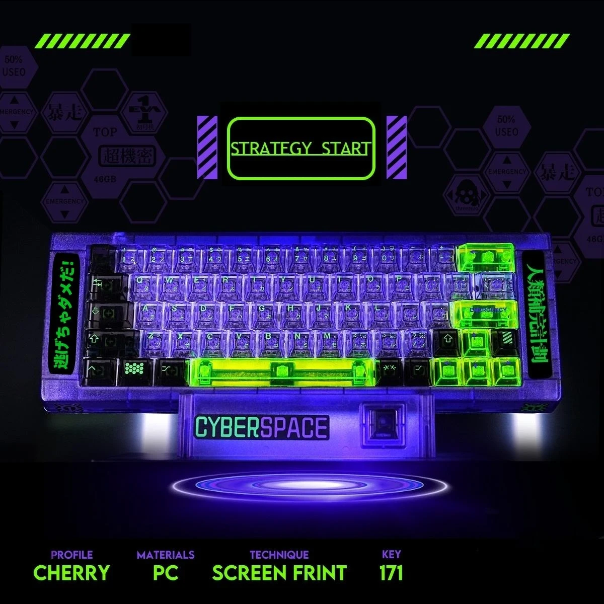 173 клавиши, полный набор, прозрачные колпачки для клавиш RGB EVA-01, вишневый профиль, колпачки для клавиш PBT Dye-Sub для переключателей MX, механическая клавиатура «сделай сам»
173 клавиши, полный набор, прозрачные колпачки для клавиш RGB EVA-01, вишневый профиль, колпачки для клавиш PBT Dye-Sub для переключателей MX, механическая клавиатура «сделай сам»