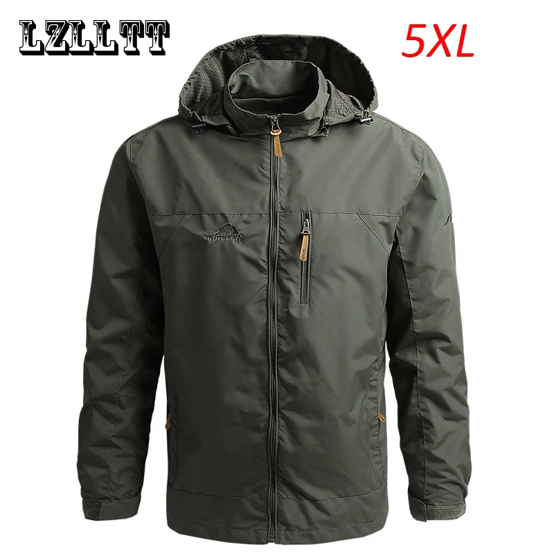 Men Casual Windproof Waterproof Jackets Coats Spring Mens Outdoor Hooded Sport Camping Outwear Jackets Windbreaker Plus Size 5XL
Men Casual Windproof Waterproof Jackets Coats Spring Mens Outdoor Hooded Sport Camping Outwear Jackets Windbreaker Plus Size 5XL