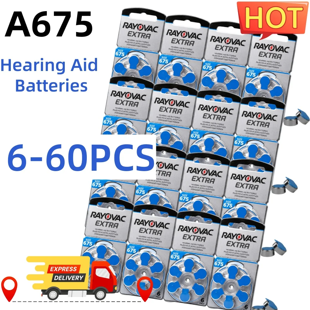 6-60PCS Extra Mercury Free Hearing Aid Batteries Size 675 675A A675 PR44 Battery For Sound Amplifier Accessories
6-60PCS Extra Mercury Free Hearing Aid Batteries Size 675 675A A675 PR44 Battery For Sound Amplifier Accessories