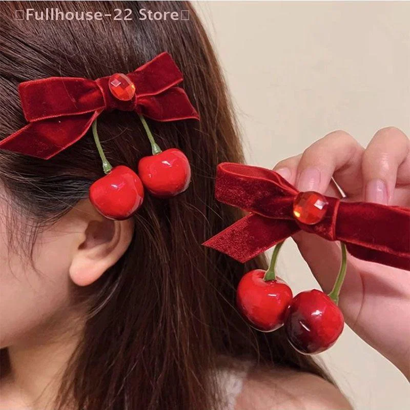 【MAX-22】1/2/4Pcs Cherry Red Velvet Bow Hair Clip Elegant Barrettes For Women Versatile Sweet Hairpin Hair Accessories
【MAX-22】1/2/4Pcs Cherry Red Velvet Bow Hair Clip Elegant Barrettes For Women Versatile Sweet Hairpin Hair Accessories