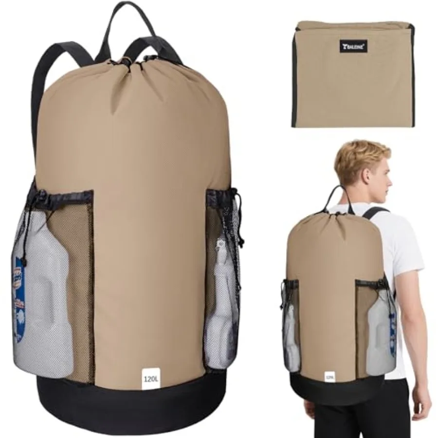 Laundry Bag Backpack, 900D Oxford Fabric Large Travel Laundry Bags with Shoulder Straps and 2 Mesh Pockets for College Dorm, Ap
Laundry Bag Backpack, 900D Oxford Fabric Large Travel Laundry Bags with Shoulder Straps and 2 Mesh Pockets for College Dorm, Ap