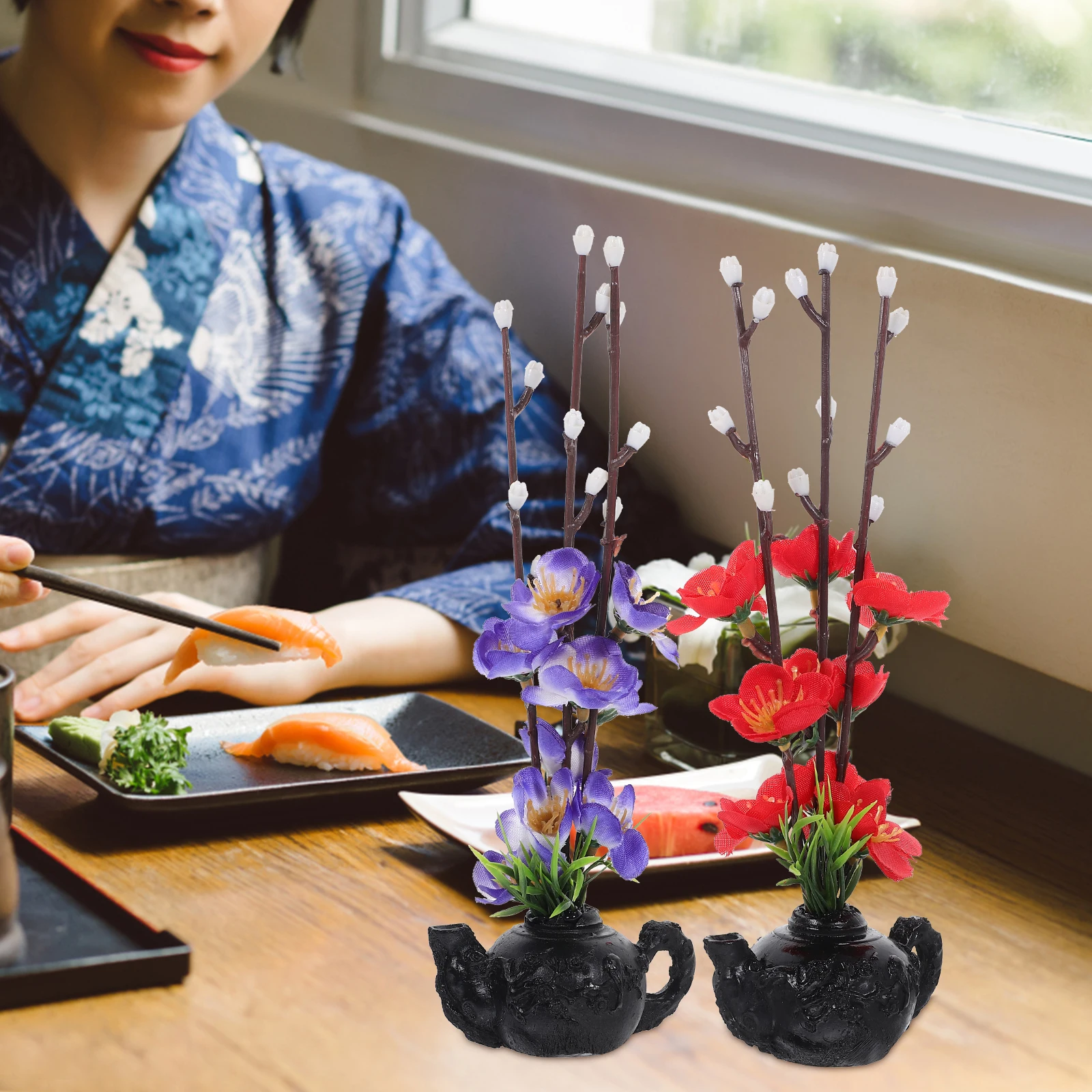 2pcs Plate Decoration Sashimi Plate Artificial Flower Ornament Japanese Style Home Decoration Restaurant Accessory Simulation
2pcs Plate Decoration Sashimi Plate Artificial Flower Ornament Japanese Style Home Decoration Restaurant Accessory Simulation