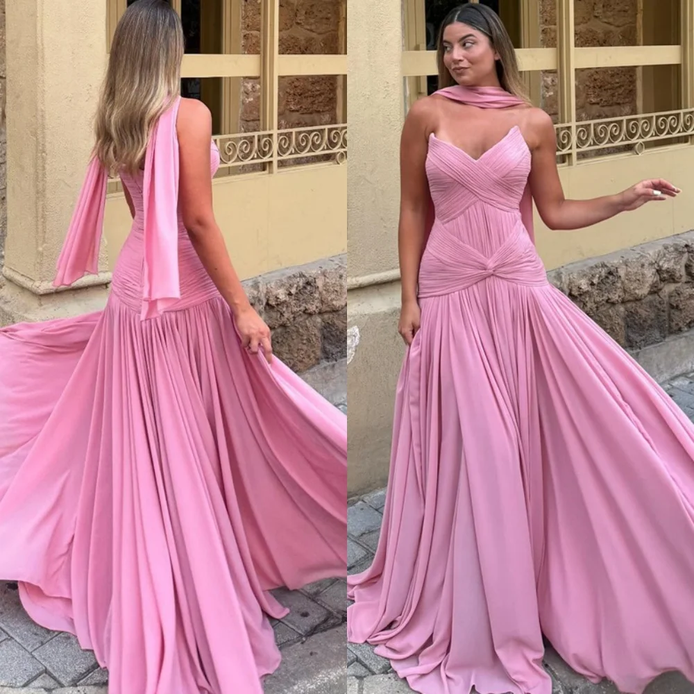 Customized Soft Jersey Evening Dress Elegant Strapless Sleeveless Homecoming Dresses High Quality Special Occasion Gowns
Customized Soft Jersey Evening Dress Elegant Strapless Sleeveless Homecoming Dresses High Quality Special Occasion Gowns