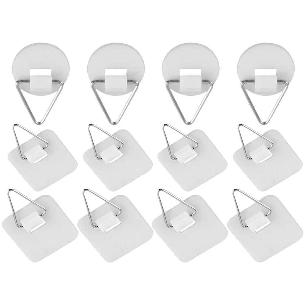 60 pcs Plate Hangers Wall Mounted Rack Photo Frame Hooks Sticky Board Durable Plastic Invisible Hanging Plates Decor Display
60 pcs Plate Hangers Wall Mounted Rack Photo Frame Hooks Sticky Board Durable Plastic Invisible Hanging Plates Decor Display
