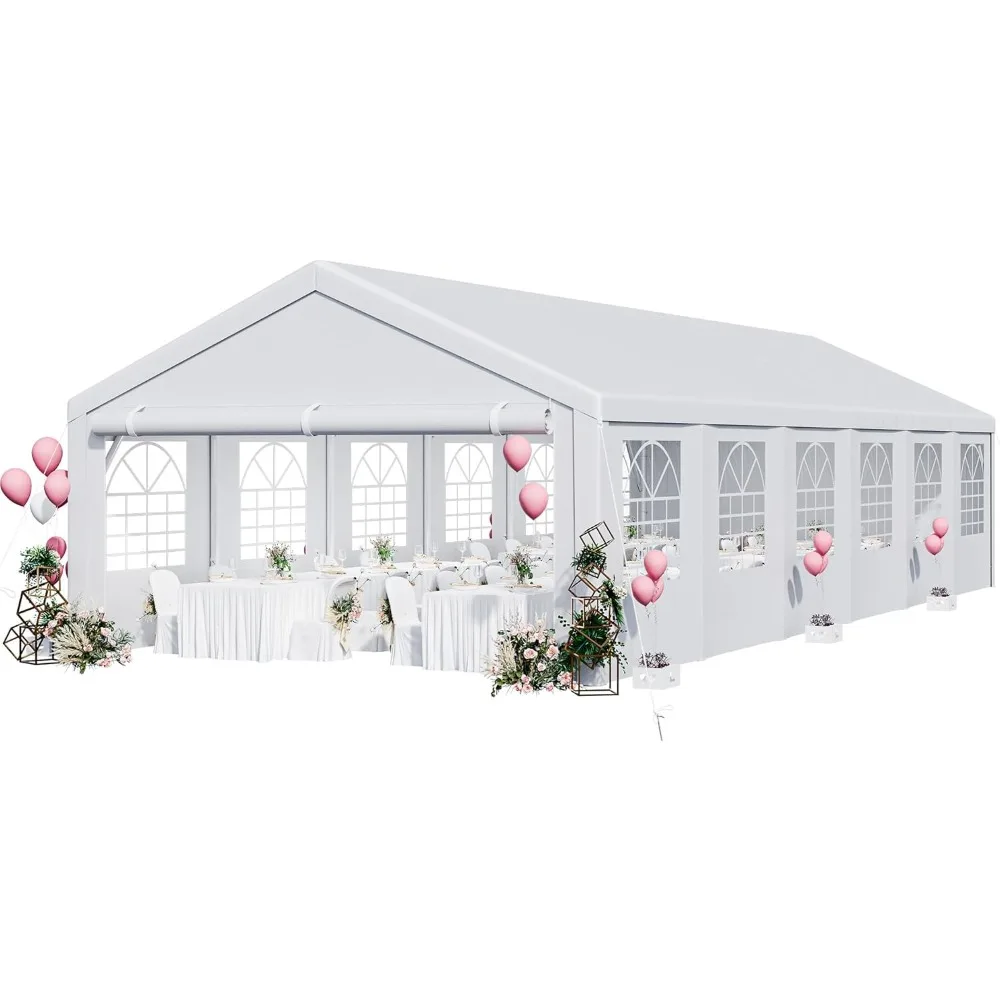 20x40FT Party Tent Heavy Duty Wedding Tent Event Shelters Outdoor Canopy Upgraded Galvanized Steel Carport with Removable Sidew
20x40FT Party Tent Heavy Duty Wedding Tent Event Shelters Outdoor Canopy Upgraded Galvanized Steel Carport with Removable Sidew