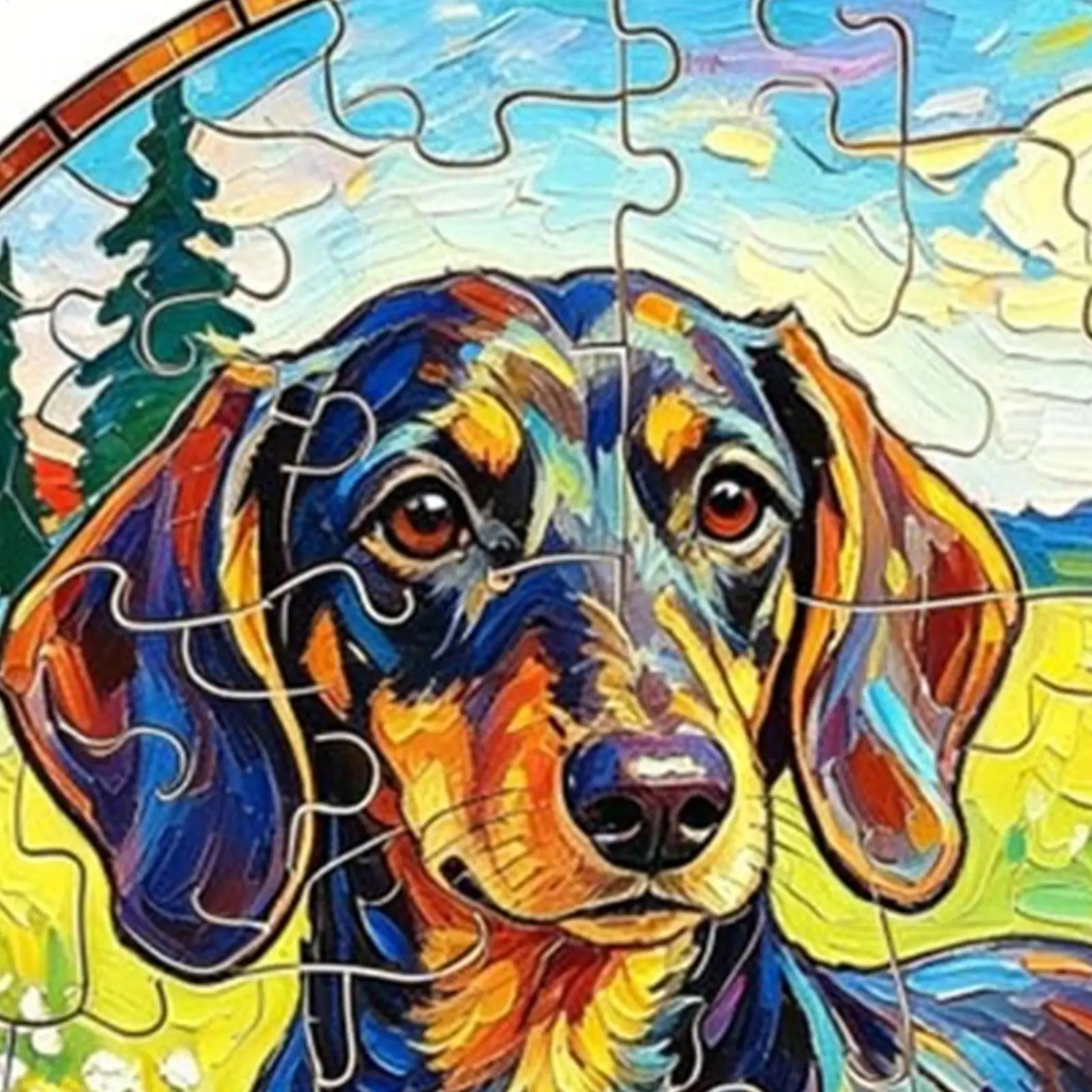 Dog Suncatcher 7.48in Dachshund Stained Puzzle Cute Dog Wall Ornament For Door Home Living Room Bedroom Entryway Garden Backyard
Dog Suncatcher 7.48in Dachshund Stained Puzzle Cute Dog Wall Ornament For Door Home Living Room Bedroom Entryway Garden Backyard