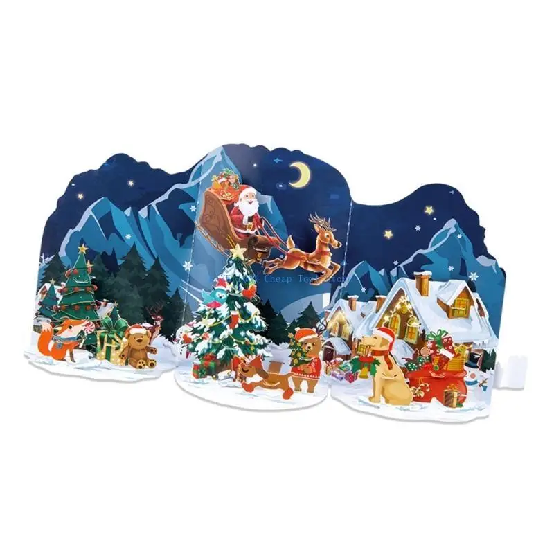 G6KA Christmas Popup Card with Envelope Stylish Handmade Festives Surprise Card Foldable Invitation Greeting Card
G6KA Christmas Popup Card with Envelope Stylish Handmade Festives Surprise Card Foldable Invitation Greeting Card