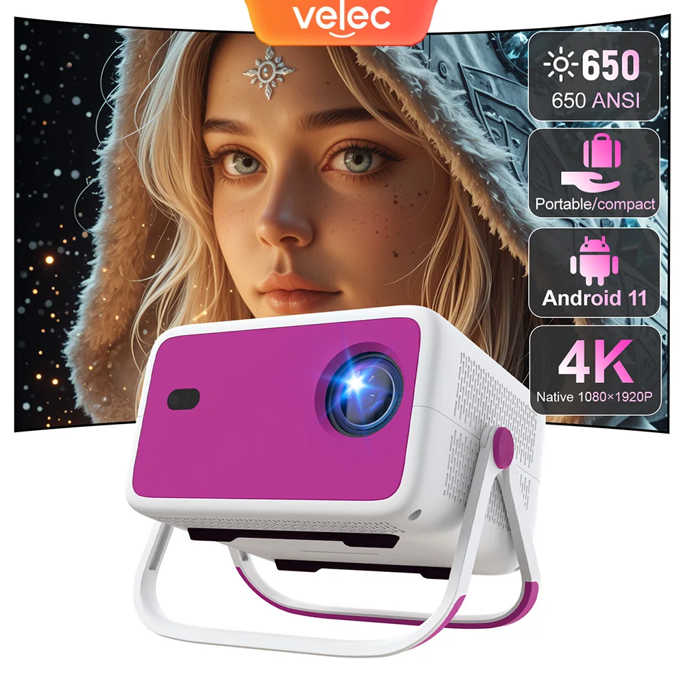 Проектор Velec TP350 650 ANSI 1080P 4K с поддержкой автофокуса Android 11, умный портативный уличный фильм, поддержка Youtube Netflix
Проектор Velec TP350 650 ANSI 1080P 4K с поддержкой автофокуса Android 11, умный портативный уличный фильм, поддержка Youtube Netflix