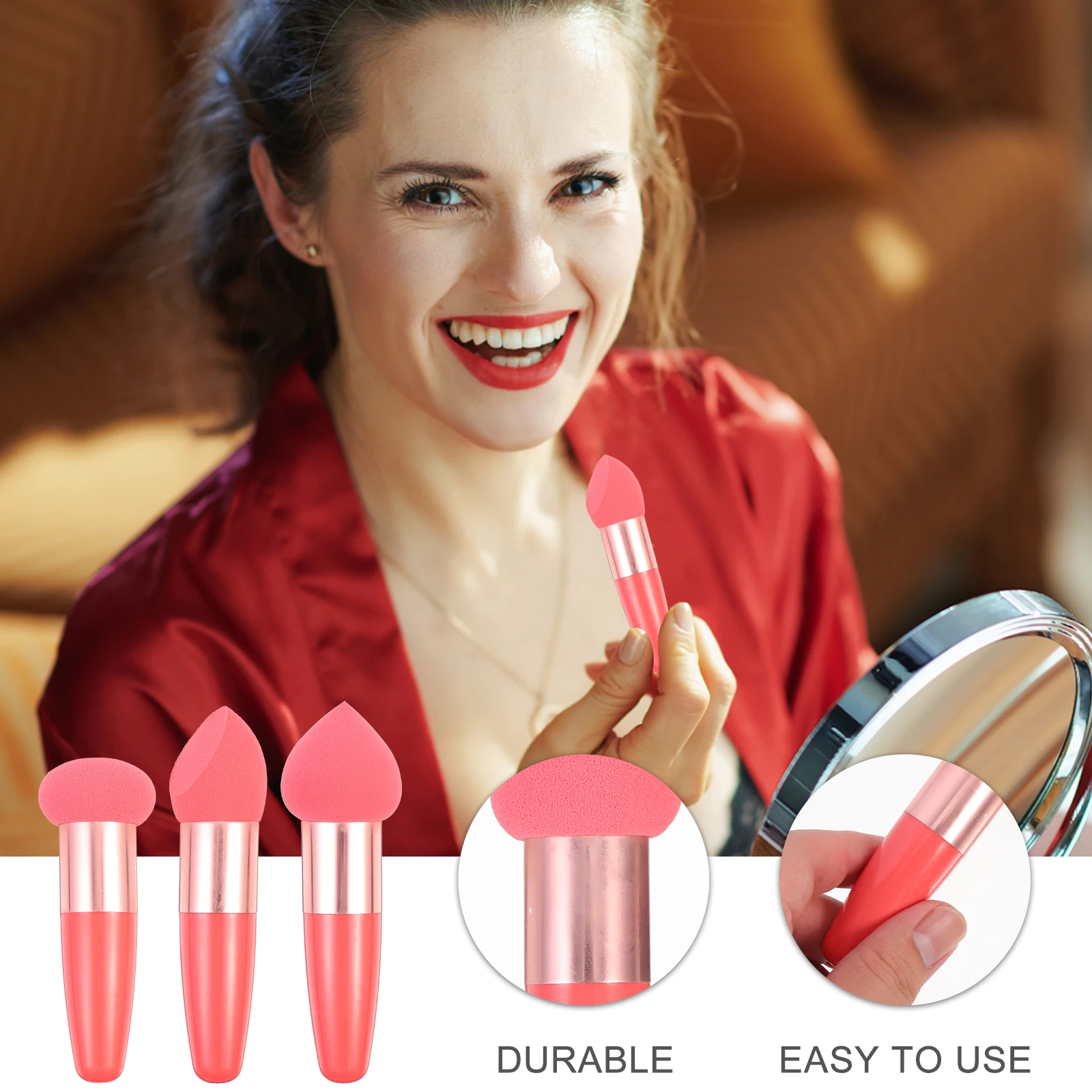 3 Pcs Makeup Pen Set Beauty Sponge Handheld Pens Brush Heart Shaped Puff Portable Wet Dry Sponges Foundation Cosmetics Tools
3 Pcs Makeup Pen Set Beauty Sponge Handheld Pens Brush Heart Shaped Puff Portable Wet Dry Sponges Foundation Cosmetics Tools