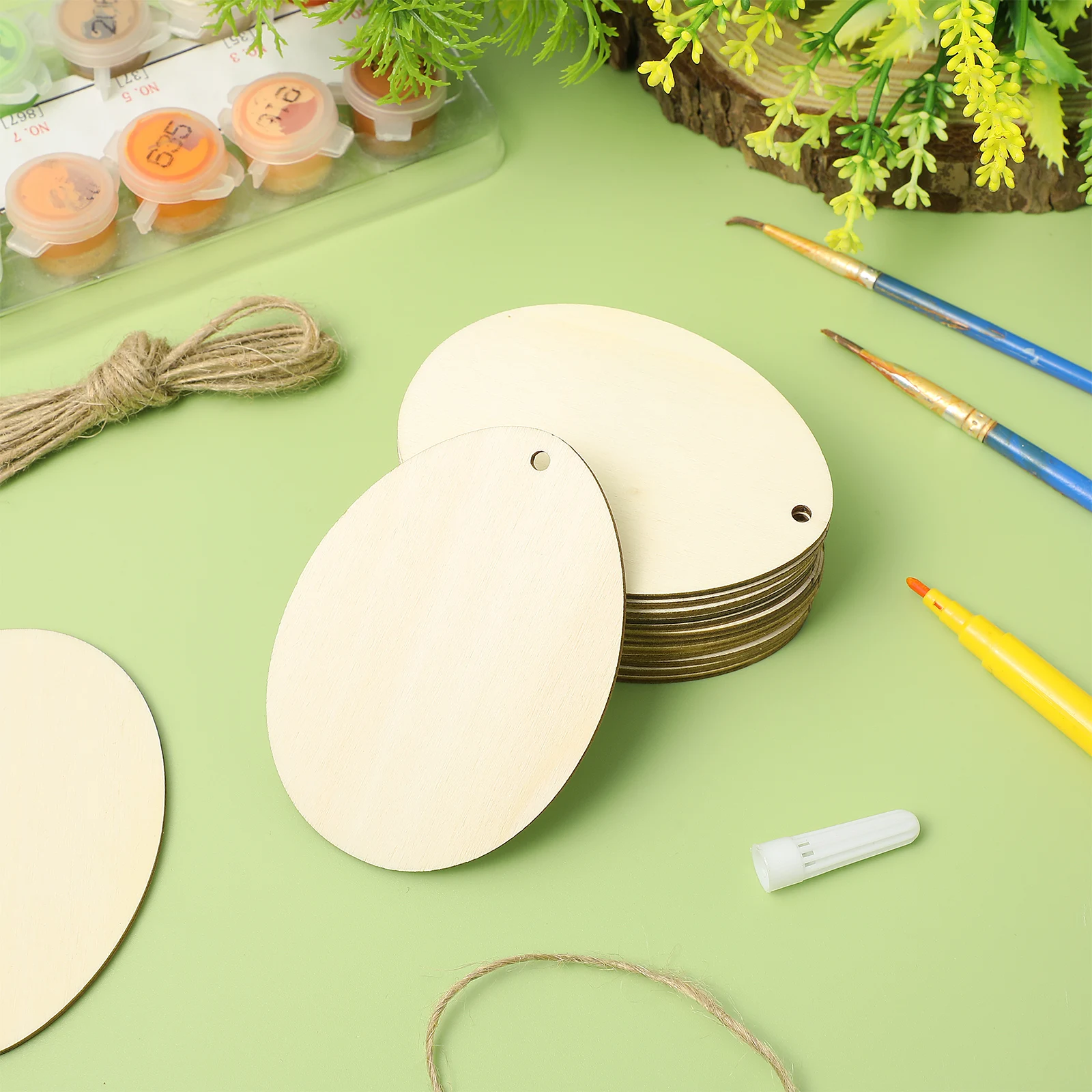20 Pcs Easter Egg Pendant Decorative Hanging Ornaments Wooden Hanging Ornaments for Party Home Garden Durable Craft Supplies
20 Pcs Easter Egg Pendant Decorative Hanging Ornaments Wooden Hanging Ornaments for Party Home Garden Durable Craft Supplies