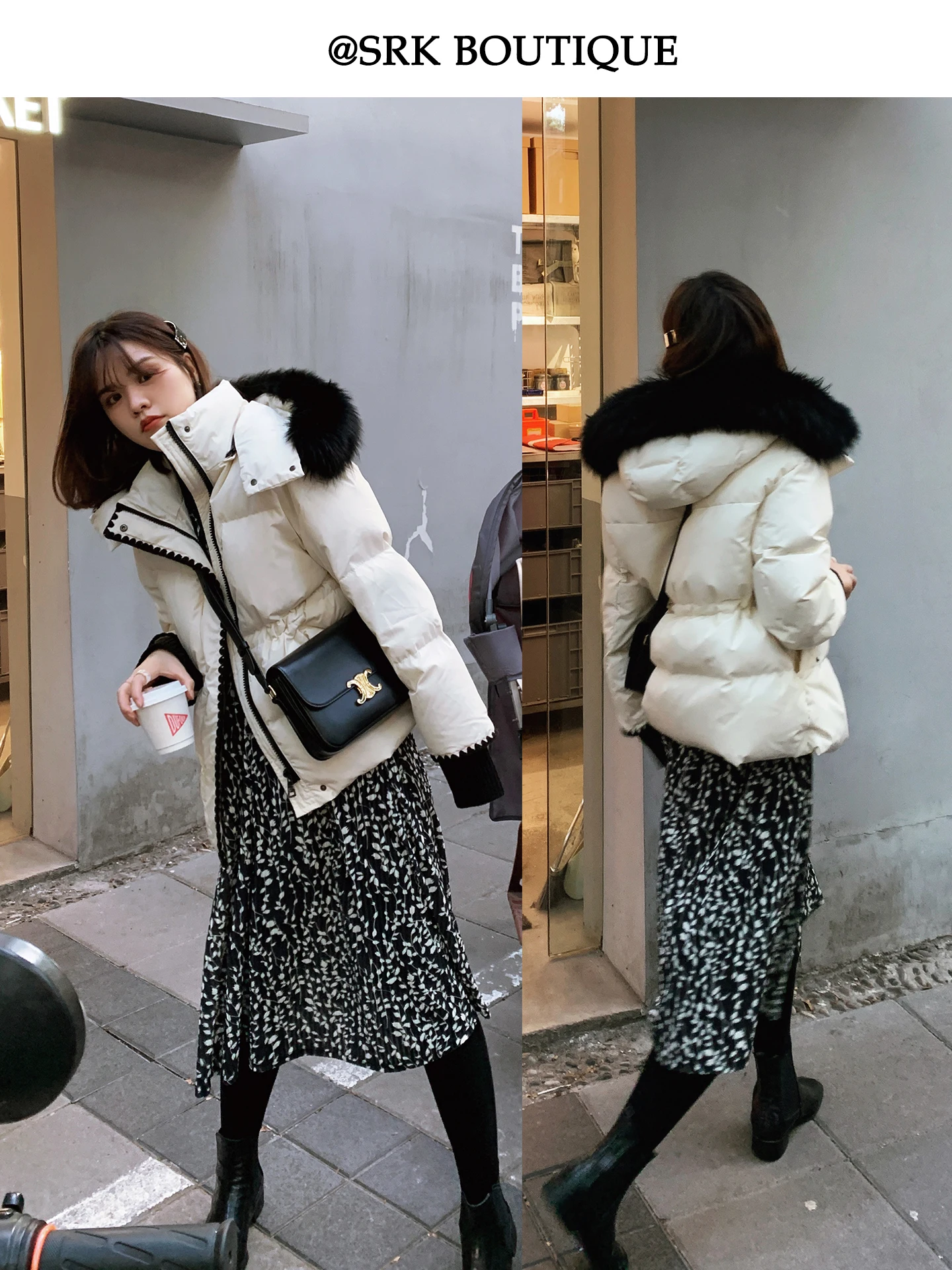 SRK Snow Country White Du down Jaet Women's ort Coat Winter Warm Nylon Fabric Flip Collar Zipper Closure Long Sve
SRK Snow Country White Du down Jaet Women's ort Coat Winter Warm Nylon Fabric Flip Collar Zipper Closure Long Sve