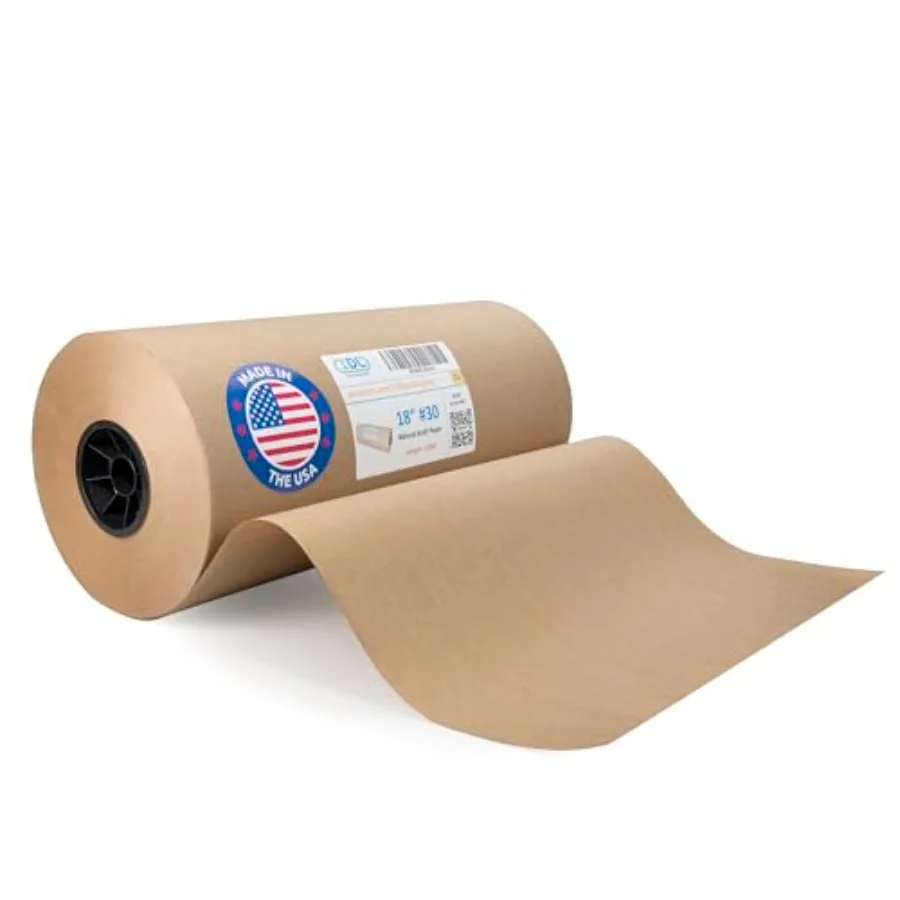 18" x 14400" 1200 ft Large Brown Kraft Paper Roll for Packing - Perfect Natural Kraft Wrapping Paper for Void Filling - Craft P
18" x 14400" 1200 ft Large Brown Kraft Paper Roll for Packing - Perfect Natural Kraft Wrapping Paper for Void Filling - Craft P