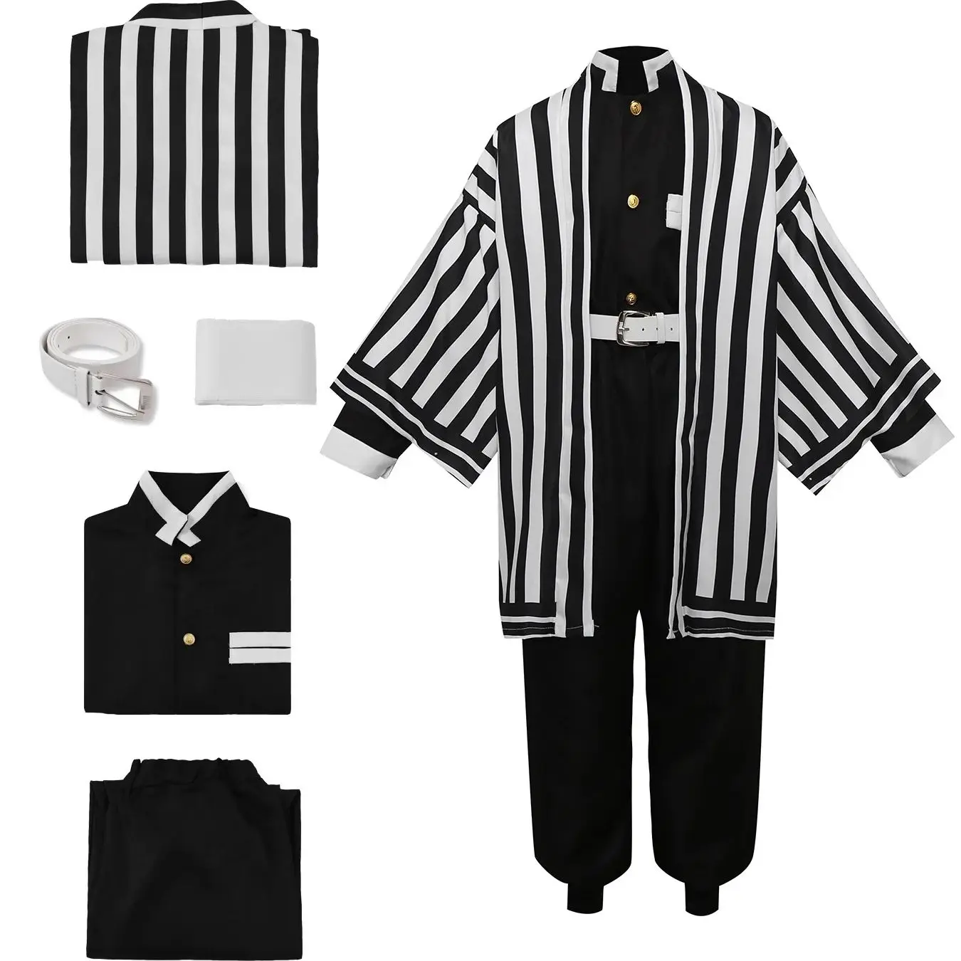 Костюм для косплея Аниме Игуро Обанай: Полосатый кимоно-костюм для ролевых игр, Хэллоуина, японский карнавальный наряд для сценических выступлений
Костюм для косплея Аниме Игуро Обанай: Полосатый кимоно-костюм для ролевых игр, Хэллоуина, японский карнавальный наряд для сценических выступлений