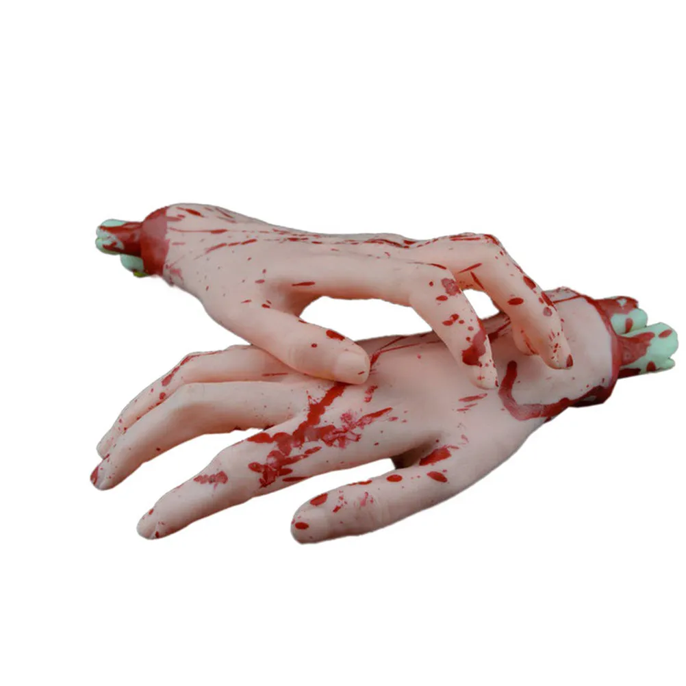 4Pcs Horror Gory Human Body Parts Set Bloody Chopped Hands Feet Prop for Halloween Prank Scare Secret Chamber Ghost House Bar
4Pcs Horror Gory Human Body Parts Set Bloody Chopped Hands Feet Prop for Halloween Prank Scare Secret Chamber Ghost House Bar