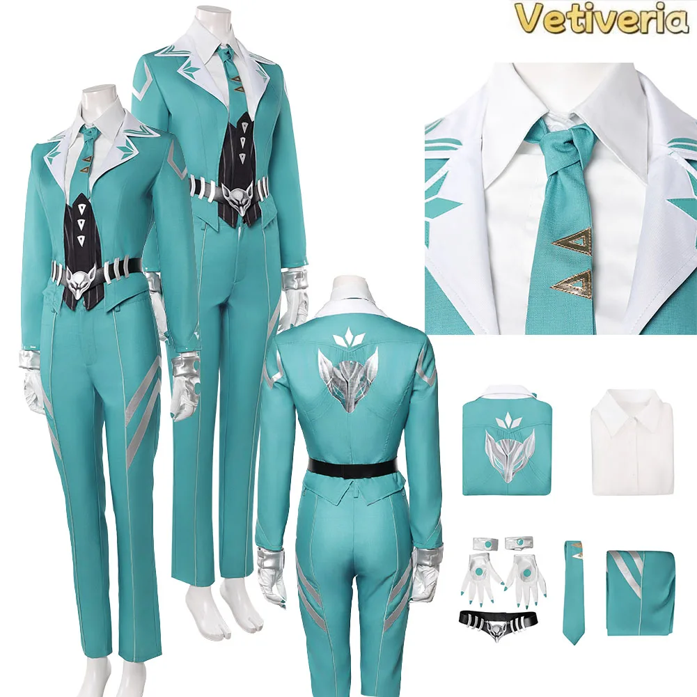 Game Rivals White Fox Cosplay Costume Women Top Coat Pants Gloves Belt Outfits Halloween Costume Carnival Party Disguise Suits
Game Rivals White Fox Cosplay Costume Women Top Coat Pants Gloves Belt Outfits Halloween Costume Carnival Party Disguise Suits