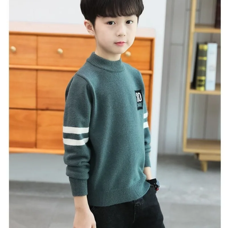 4-10 Years Boys' Sweater Autumn And Winter New Fashion Warm Children's Sweater Cute Baby Jumper Kids Knitted Base Shirt
4-10 Years Boys' Sweater Autumn And Winter New Fashion Warm Children's Sweater Cute Baby Jumper Kids Knitted Base Shirt