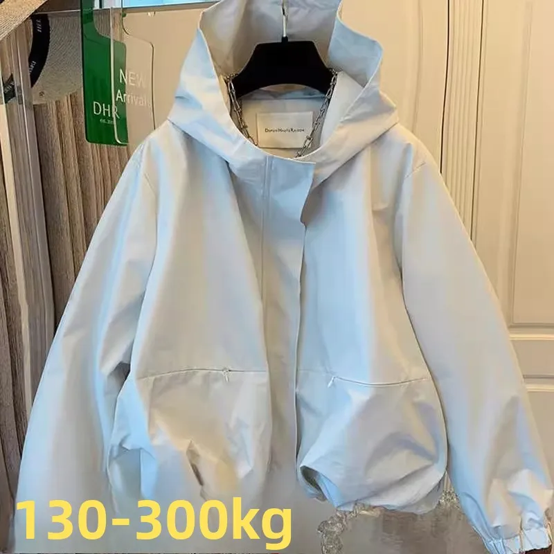 ex Large Size 300 Pou Casual Windbreaker Jaet Spring Autumn Loose Fit Versatile Outerwear Top Zipper ket Youth Trend
ex Large Size 300 Pou Casual Windbreaker Jaet Spring Autumn Loose Fit Versatile Outerwear Top Zipper ket Youth Trend