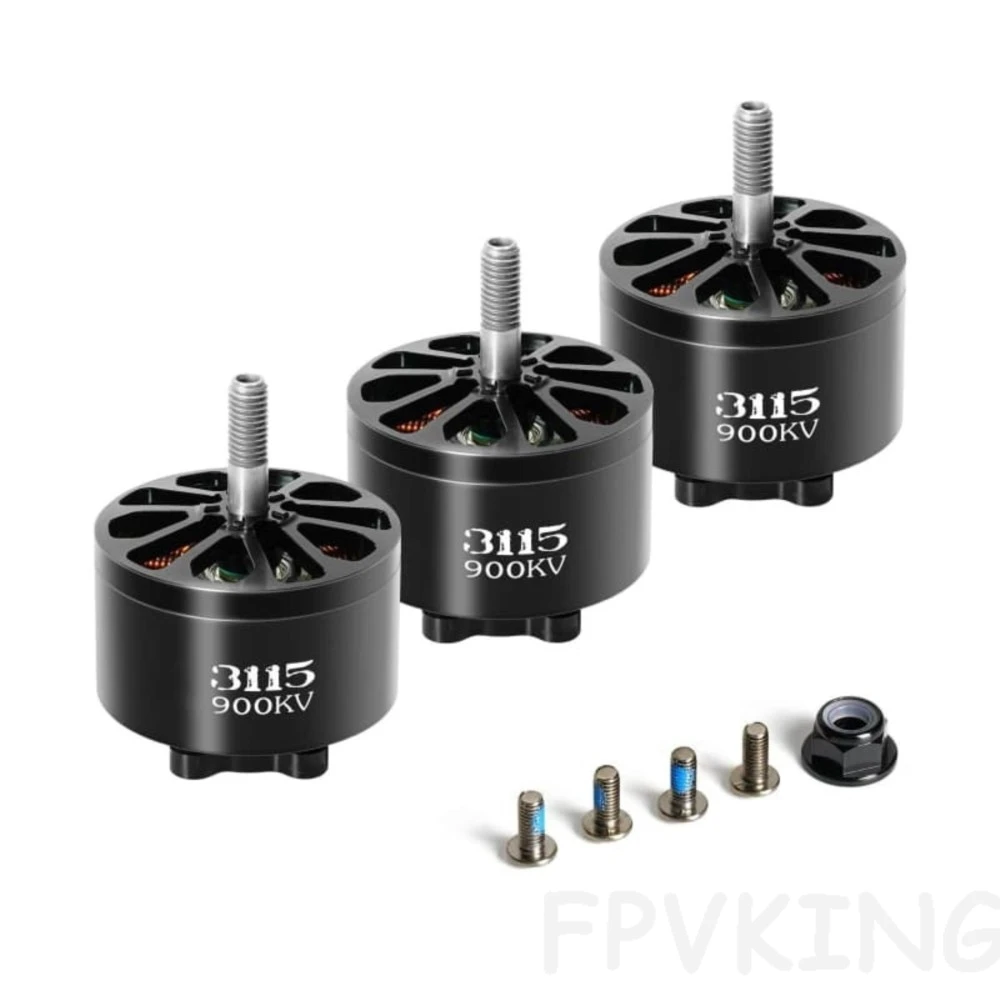 4PCS FLASHHOBBY X3115 3115 900KV High Speed Brushless Motor for DIY 9 / 10 Inch Long Range X-Class RC FPV Drone Model
4PCS FLASHHOBBY X3115 3115 900KV High Speed Brushless Motor for DIY 9 / 10 Inch Long Range X-Class RC FPV Drone Model