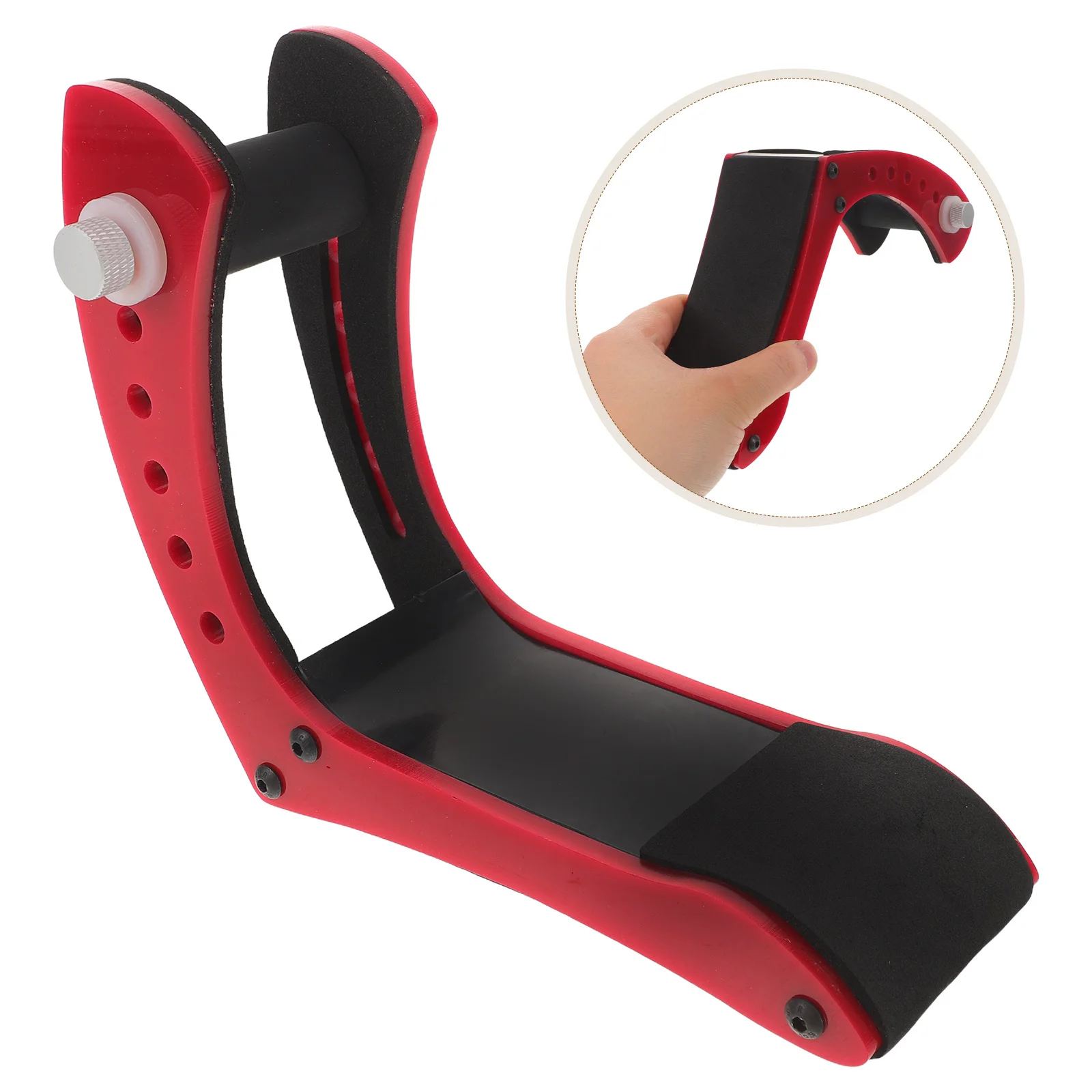 Ergonomic Electric Guitar Holder with 6-Level Adjustment Red Sponge Padded Foot Rest Stool for Stable Playing Sessions Musicians
Ergonomic Electric Guitar Holder with 6-Level Adjustment Red Sponge Padded Foot Rest Stool for Stable Playing Sessions Musicians