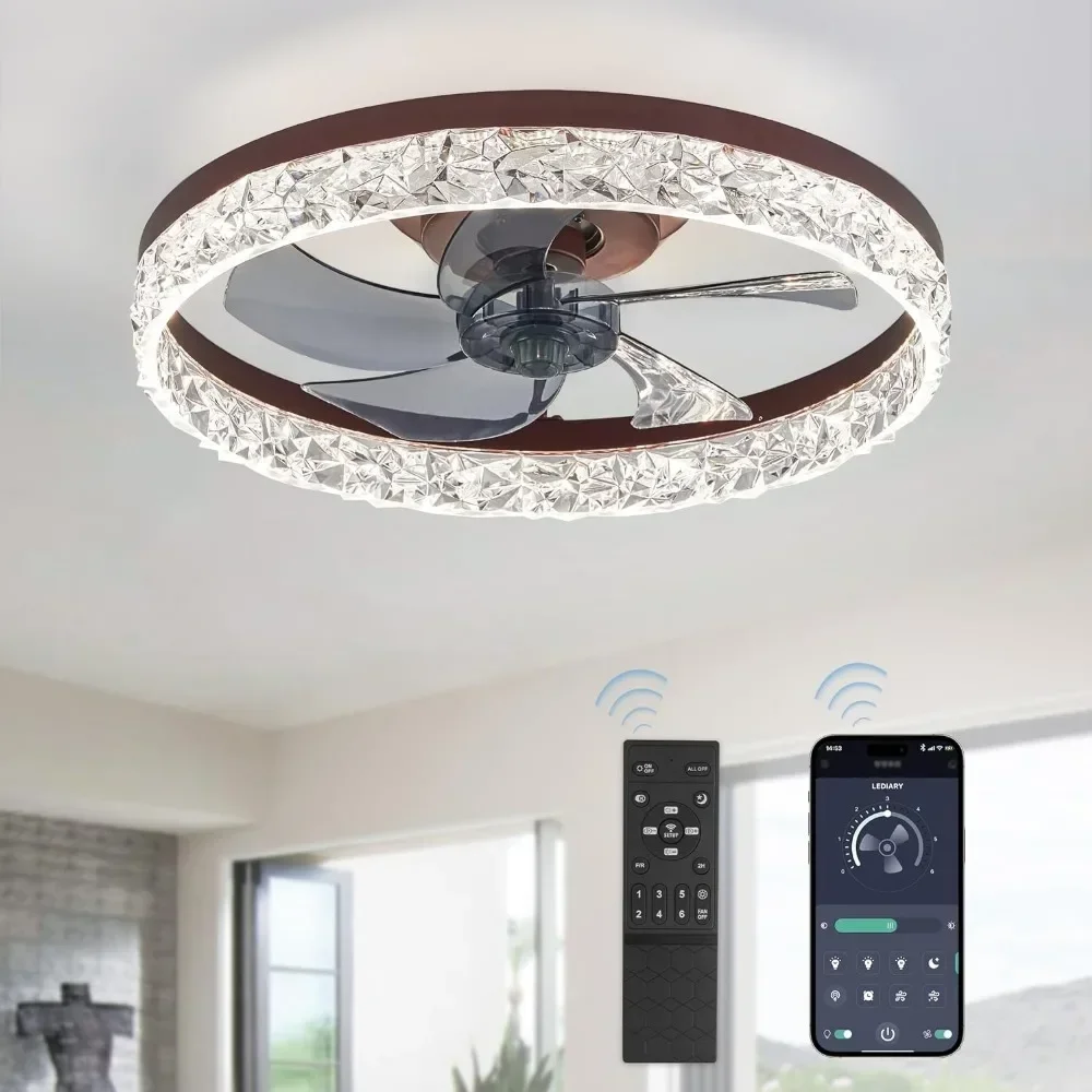 Modern Ceiling Fans with Lights and Remote, Dimmable Low Profile Ceiling Fan, Flush Mount Bladeless Ceiling Fan and 6 Speeds
Modern Ceiling Fans with Lights and Remote, Dimmable Low Profile Ceiling Fan, Flush Mount Bladeless Ceiling Fan and 6 Speeds