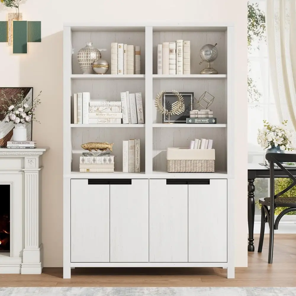 74.5 6-Tier Double Storage Wide Bookshelf with 12 Cubbies for Living Room or Office (White, 70.7H x 47.2L x 11.8D)
74.5 6-Tier Double Storage Wide Bookshelf with 12 Cubbies for Living Room or Office (White, 70.7H x 47.2L x 11.8D)
