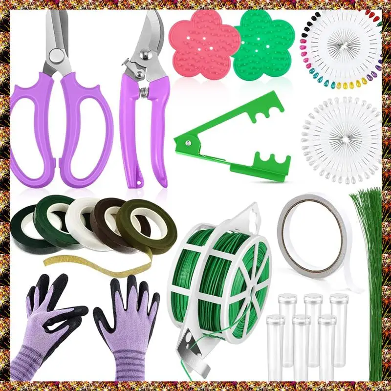 BTCL Deluxe Flower Crafting Set: Includes Rose Thorn Remover, Pruning Gloves, Tree Pruner, And Paddle Wire For Creative Arrangem
BTCL Deluxe Flower Crafting Set: Includes Rose Thorn Remover, Pruning Gloves, Tree Pruner, And Paddle Wire For Creative Arrangem