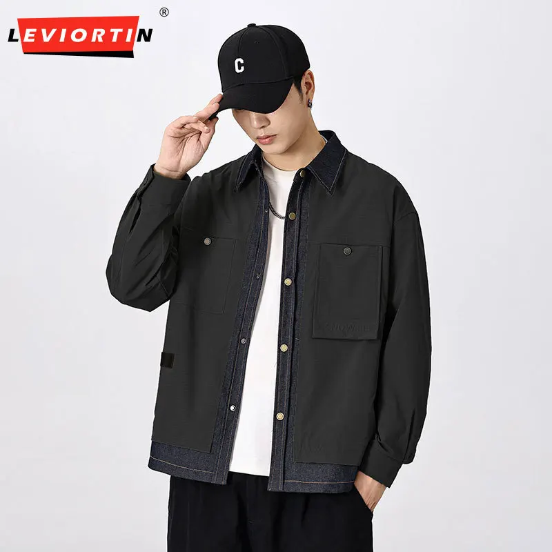 Men's 2025 New Trendy New Loose Collar Cowboy Splicing Jacket Design Sense Autumn Fashion Versatile Fake Two Piece Jacket
Men's 2025 New Trendy New Loose Collar Cowboy Splicing Jacket Design Sense Autumn Fashion Versatile Fake Two Piece Jacket