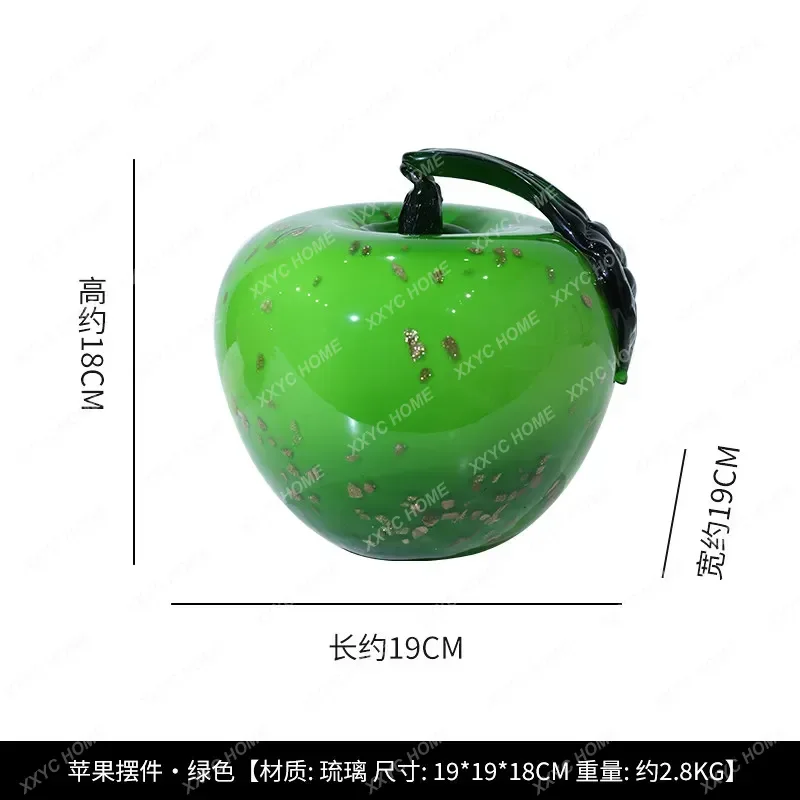 LModern simple glazed apple ornaments Ping An furnishings
LModern simple glazed apple ornaments Ping An furnishings