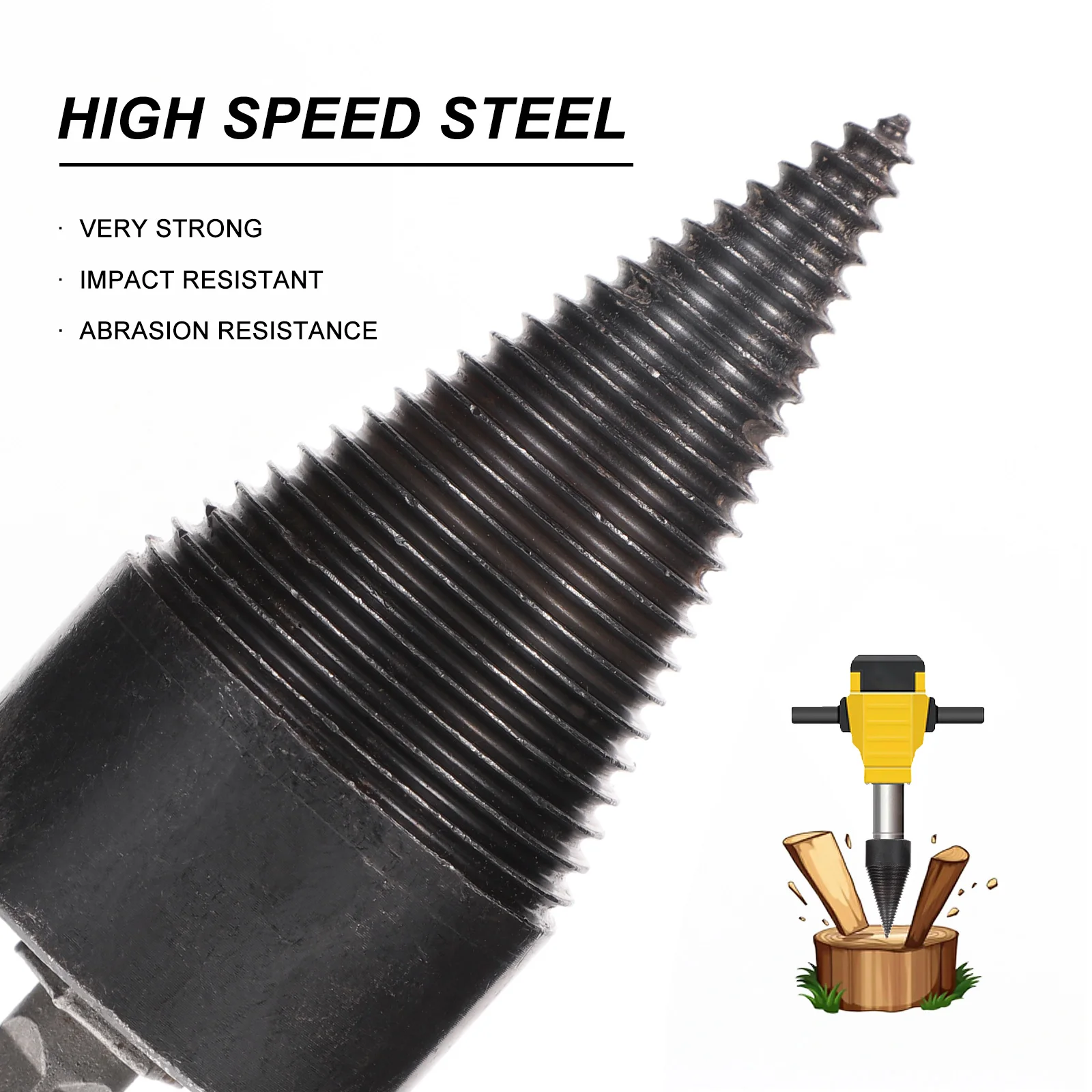 50 мм сверло для дров, деревообрабатывающее сверло, разветвитель, 3 преобразователя, электрический стальной деревообрабатывающий инструмент, дровокол 
50 мм сверло для дров, деревообрабатывающее сверло, разветвитель, 3 преобразователя, электрический стальной деревообрабатывающий инструмент, дровокол