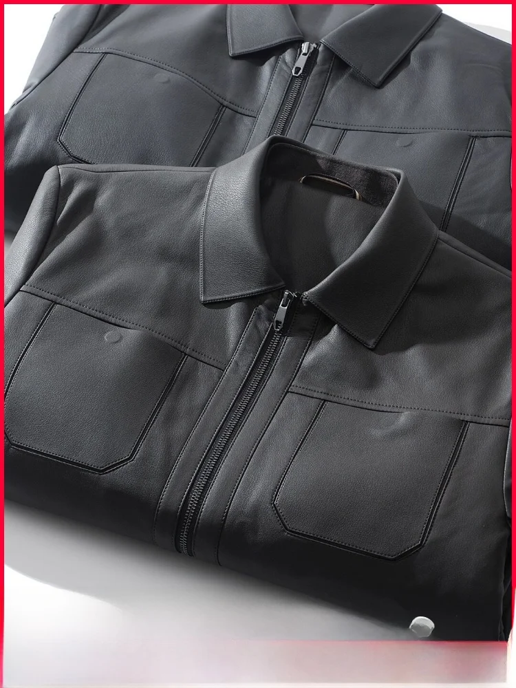 Eco-Superfiber Leather Jaet Men's Biker Sle 85 Goose down Filled Stand Collar Windproof 3D Design Busin Casual Coat
Eco-Superfiber Leather Jaet Men's Biker Sle 85 Goose down Filled Stand Collar Windproof 3D Design Busin Casual Coat