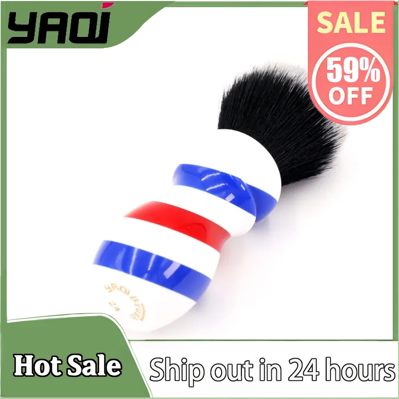 YAQI New Barber Pole Style 24mm Tuxedo Knot mens Shaving Brush, Hypoallergenic Mens Brush Professional Travel Care tools
YAQI New Barber Pole Style 24mm Tuxedo Knot mens Shaving Brush, Hypoallergenic Mens Brush Professional Travel Care tools