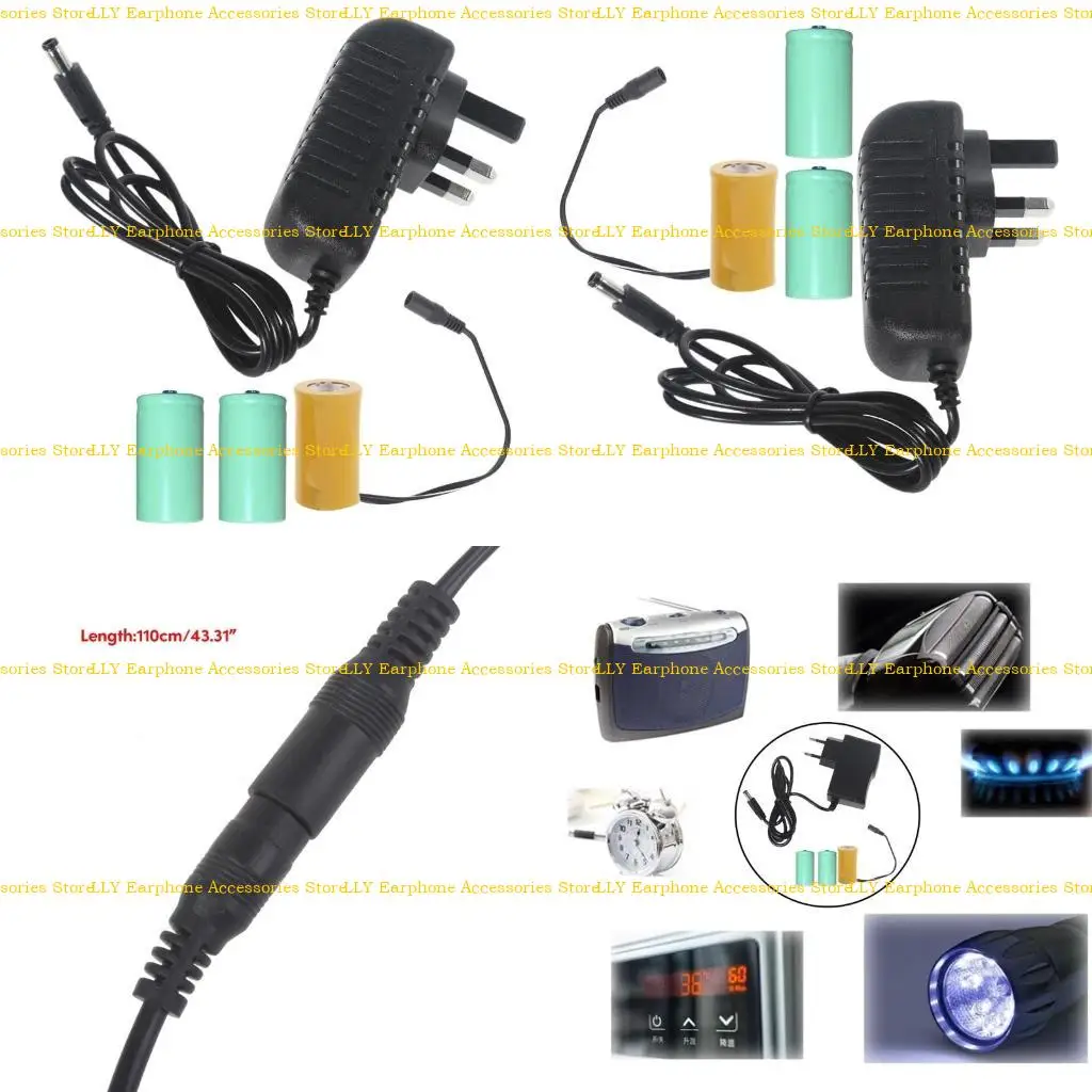 462E AC100-240V Dummy Battery Eliminators Power Adapter Cable Replace 3x LR20 D Batteries for Torches/Digital Thermometers
462E AC100-240V Dummy Battery Eliminators Power Adapter Cable Replace 3x LR20 D Batteries for Torches/Digital Thermometers