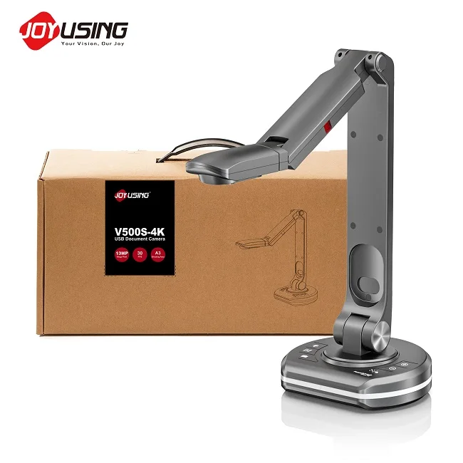 Joyusing V500S-4K 13.0MP True 4K Ultra HD Image USB Document Camera Visualizer with 6 Touch Buttons for School