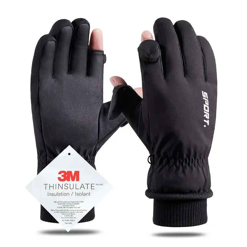 Men's Thickened Thermal Windproof Ski Gloves Anti-slip, For Outdoor Sports Running Cycling Camping Hiking, Skiing
Men's Thickened Thermal Windproof Ski Gloves Anti-slip, For Outdoor Sports Running Cycling Camping Hiking, Skiing