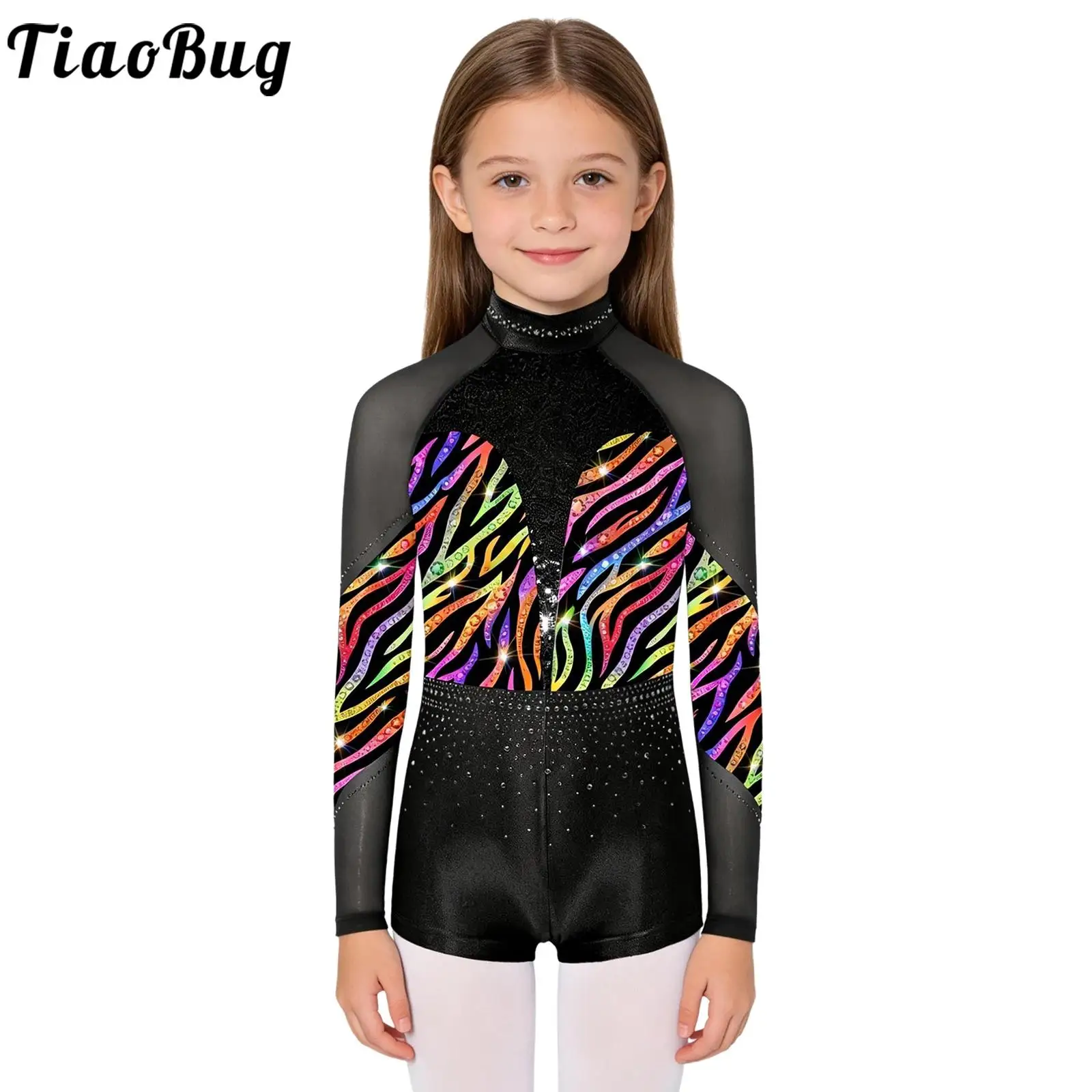 Kids Girls Rhythmic Ballet Dance Gymnastics Leotard Costume Mesh Long Sleeve Sparkly Rhinestones Sequins Tumbling Dance Leotards
Kids Girls Rhythmic Ballet Dance Gymnastics Leotard Costume Mesh Long Sleeve Sparkly Rhinestones Sequins Tumbling Dance Leotards
