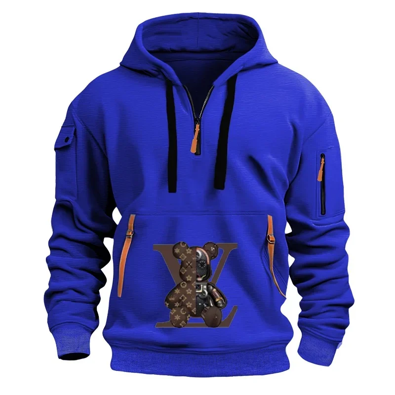 Men's hooded casual fitness sport pullover for autumn and winter 2025, multi-pocket trendy, fashionable, loose and warm coat
Men's hooded casual fitness sport pullover for autumn and winter 2025, multi-pocket trendy, fashionable, loose and warm coat