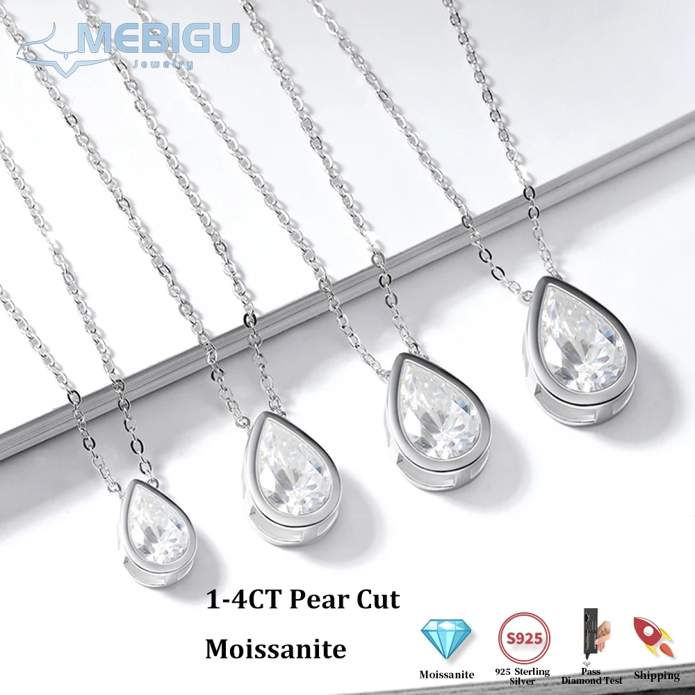 Mebigu Dainty 1-4CT Pear Cut Bezel Solitaire Moissanite Pendant Necklace Women Man s925 Silver Lab Diamond Party Neck Chain Gift
Mebigu Dainty 1-4CT Pear Cut Bezel Solitaire Moissanite Pendant Necklace Women Man s925 Silver Lab Diamond Party Neck Chain Gift