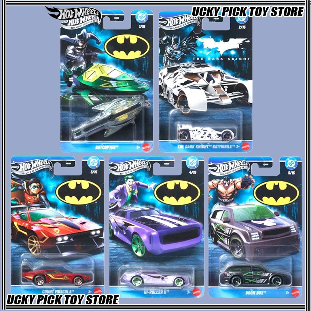 New Hot Wheels HGD89 Silver Series Batman Batmobile Series Alloy Car Model Die-Cast Batman Robin Bane Joker Car Collection Gift
New Hot Wheels HGD89 Silver Series Batman Batmobile Series Alloy Car Model Die-Cast Batman Robin Bane Joker Car Collection Gift