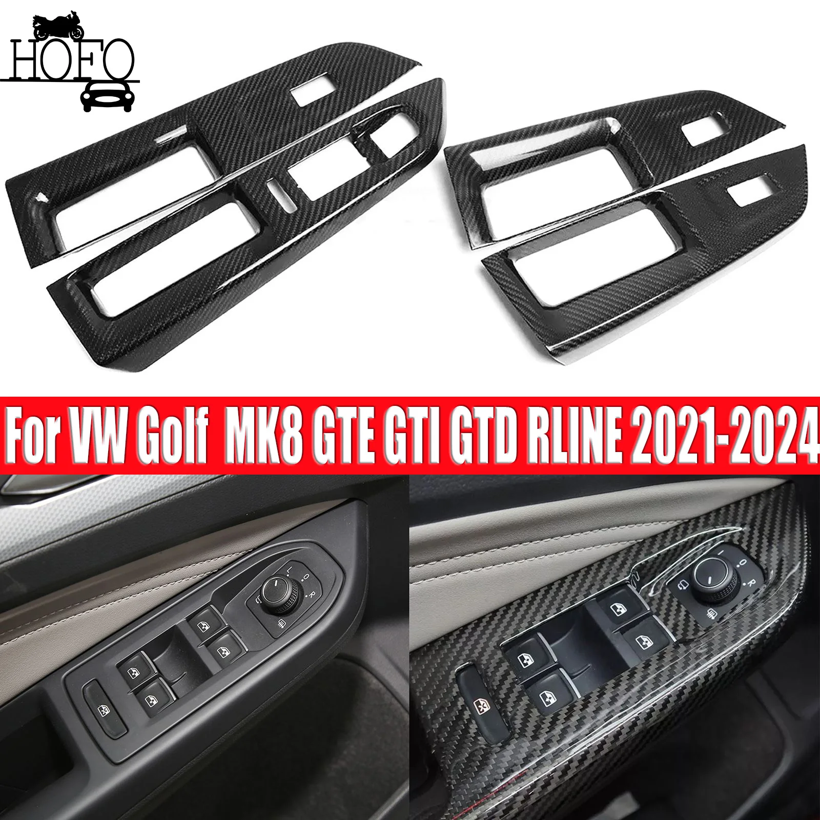 Carbon Friber Door Window Lift Switch Panel Trim For VW Golf MK8 GTE GTI GTD RLINE 2021-2024
Carbon Friber Door Window Lift Switch Panel Trim For VW Golf MK8 GTE GTI GTD RLINE 2021-2024