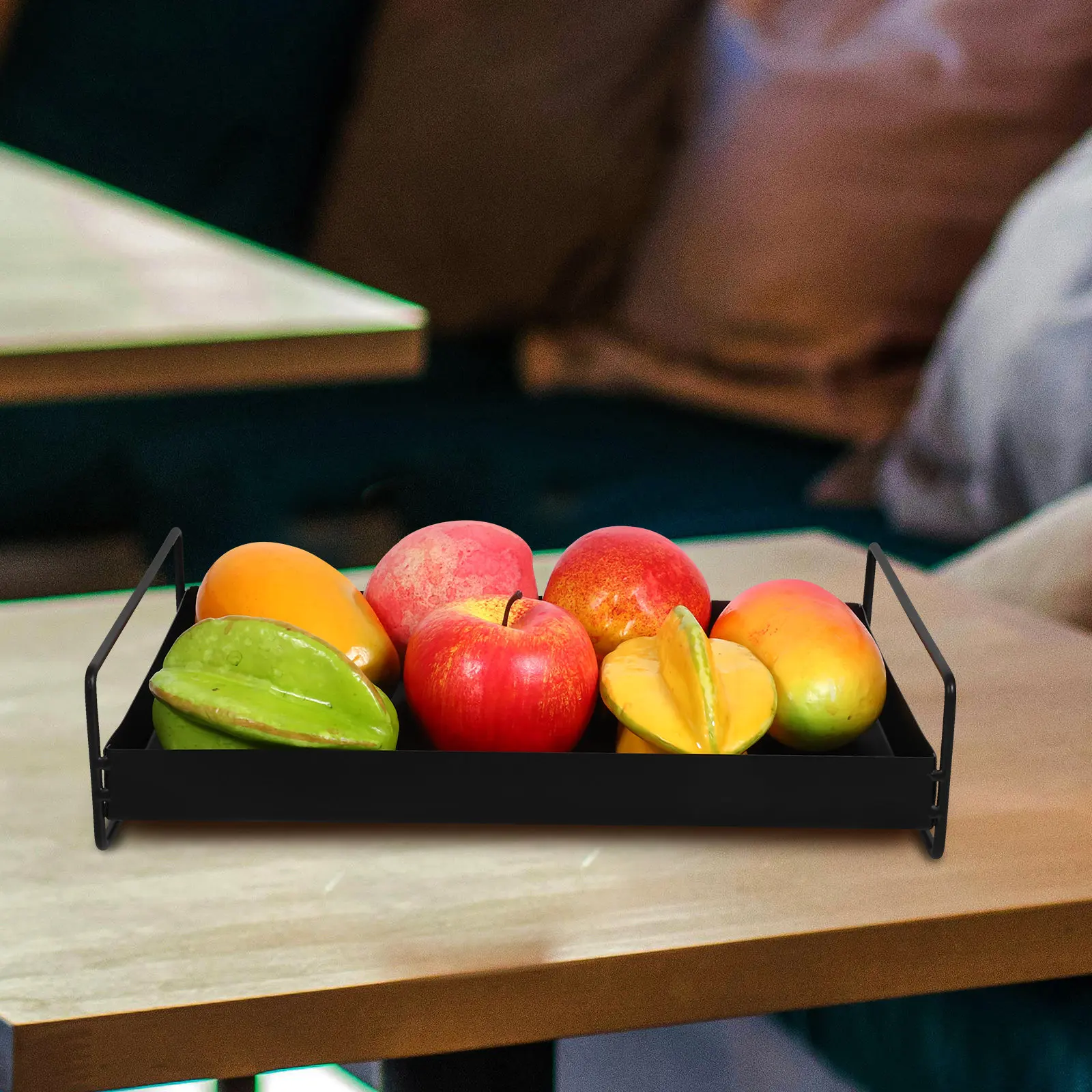Metal Rectangular Serving Tray Stylish Molded Metal Snack Fruit Plate for Home Office Party Tea Storage Dried Fruits Dessert
Metal Rectangular Serving Tray Stylish Molded Metal Snack Fruit Plate for Home Office Party Tea Storage Dried Fruits Dessert