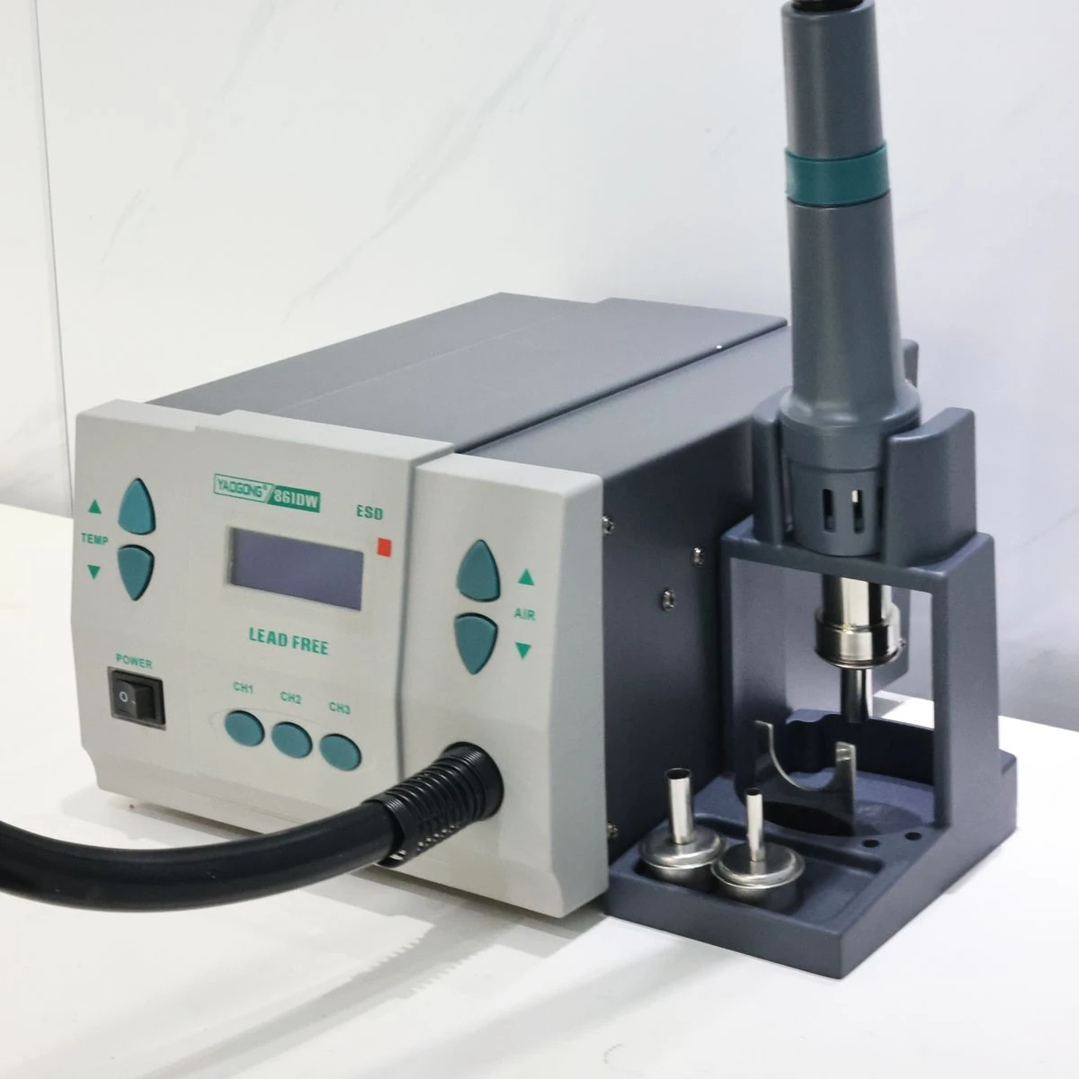 Voltage 1000W Volume Lead-free / Large Station 110V Intelligent 220V YAOGONG Power High Air Hot Air Desoldering 861DW
Voltage 1000W Volume Lead-free / Large Station 110V Intelligent 220V YAOGONG Power High Air Hot Air Desoldering 861DW