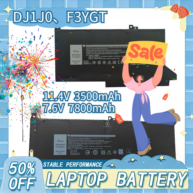 LIXI DJ1J0 2X39G F3YGT Replacement Laptop Battery for Dell Latitude 7480 12 13 7000 7280 7290 E7280 E7290 E7380 E7390 7380 7390
LIXI DJ1J0 2X39G F3YGT Replacement Laptop Battery for Dell Latitude 7480 12 13 7000 7280 7290 E7280 E7290 E7380 E7390 7380 7390