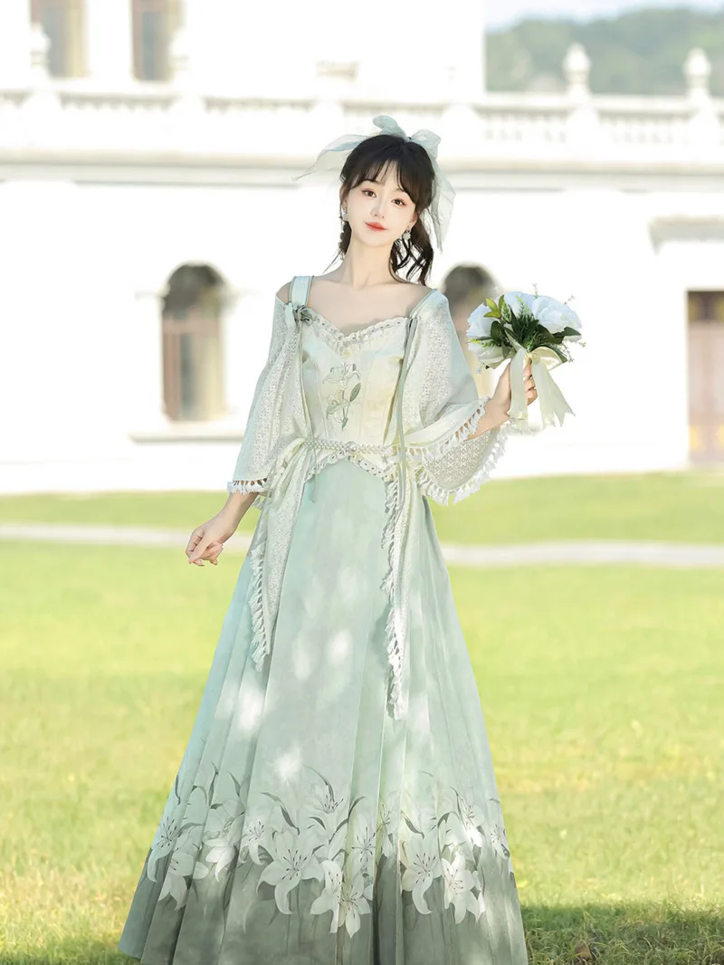 Новый китайский стиль, фиеста, карнавал, Хэллоуин, косплей, Hanfu, женский Guofeng, улучшенная повседневная юбка с элементами Хань, конская юбка
Новый китайский стиль, фиеста, карнавал, Хэллоуин, косплей, Hanfu, женский Guofeng, улучшенная повседневная юбка с элементами Хань, конская юбка